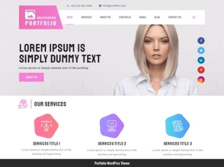 Multipurpose Portfolio- WordPress Multipurpose theme