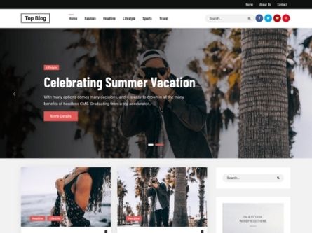 Top Blog- Free WordPress Blog Theme