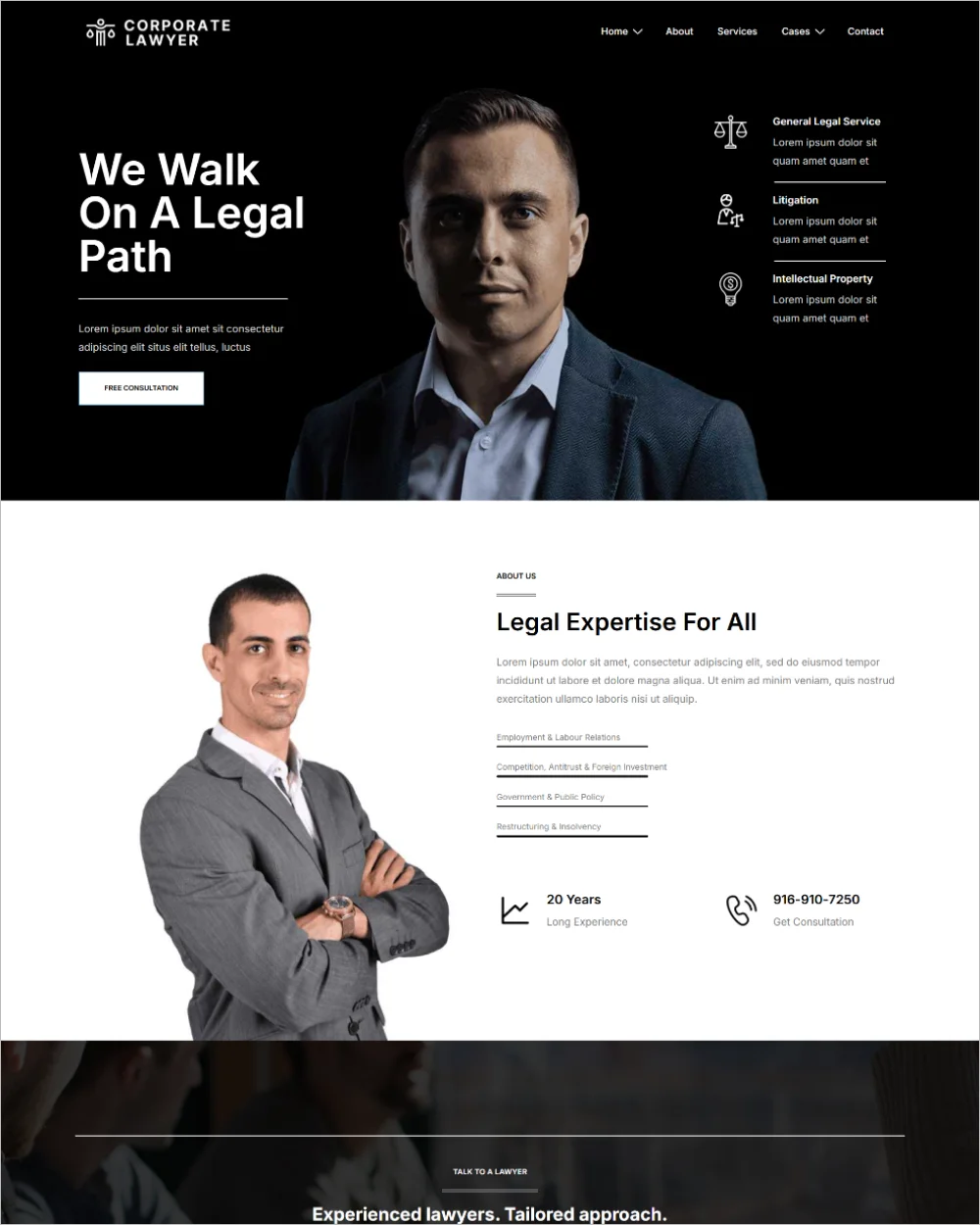 Corporate Lawyer Pro WordPress Website Template