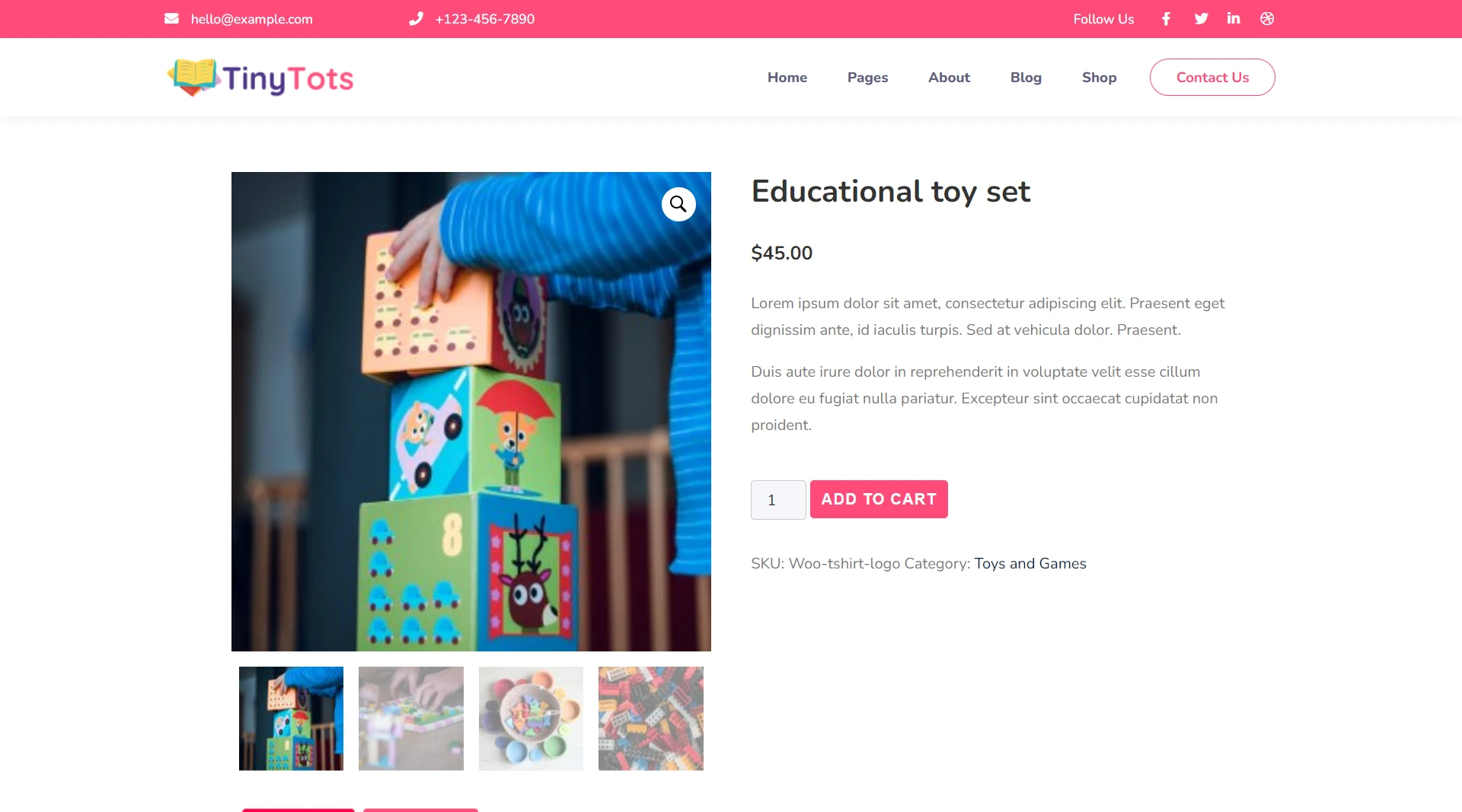 kindergarten website templates