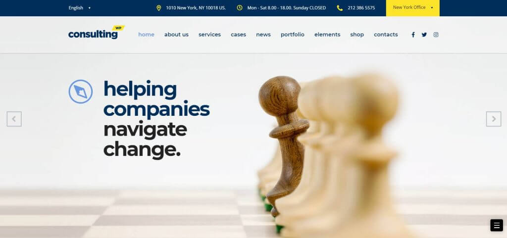 Consulting Financial WordPress Theme