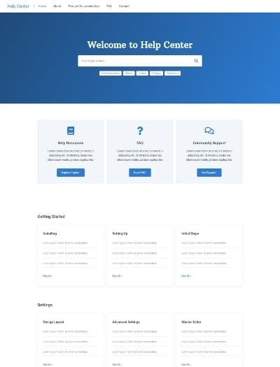 Documentation WordPress Website Template