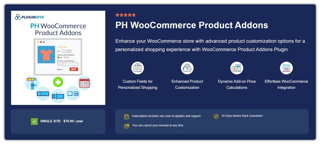 PH Product Addons for WooCommerce