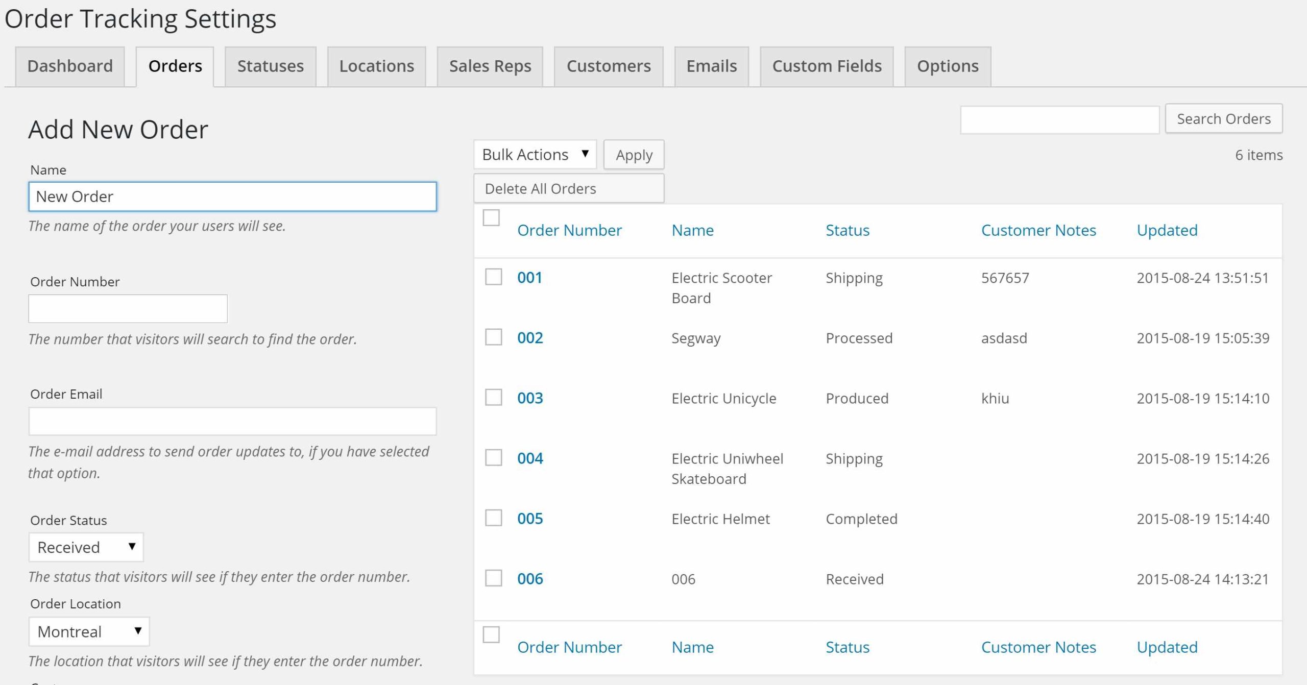 Ultimate Status Tracking- WooCommerce shipment tracking plugin