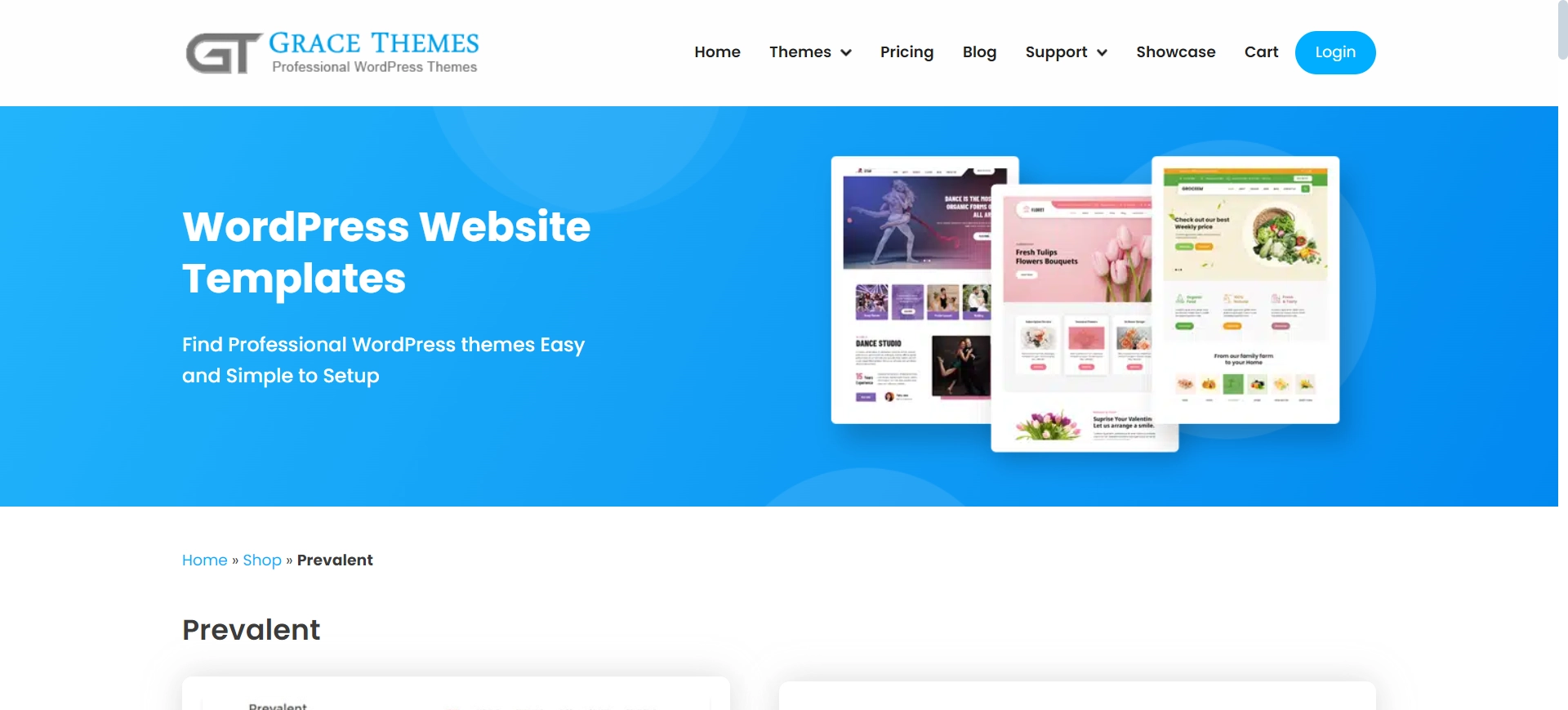 Prevalent WordPress Theme
