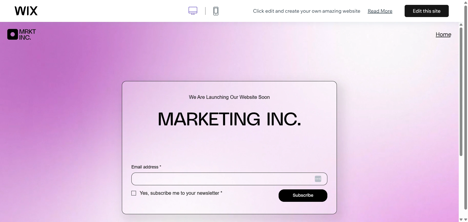 Full-screen forms