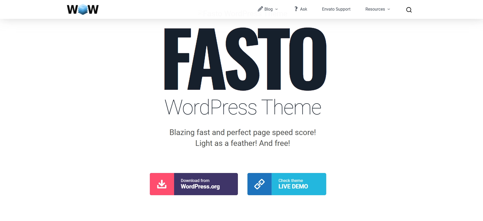 Fasto E-Commerce WordPress theme