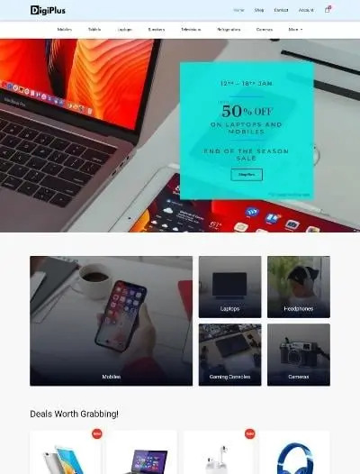 Electronics Store WordPress Website Template