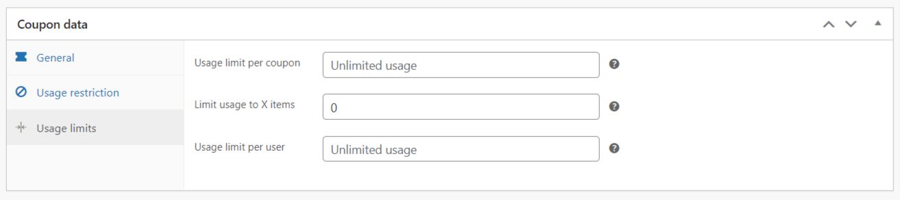 Usage limits
