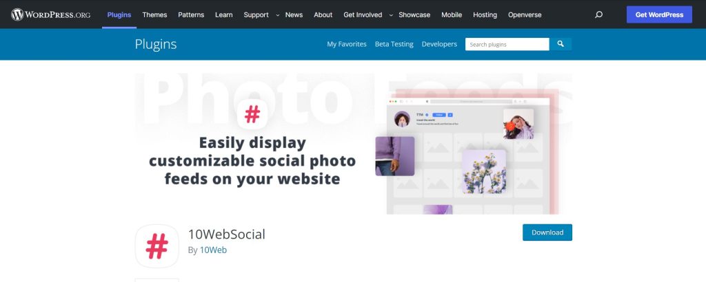 10WebSocial- Instagram Feed WordPress plugin