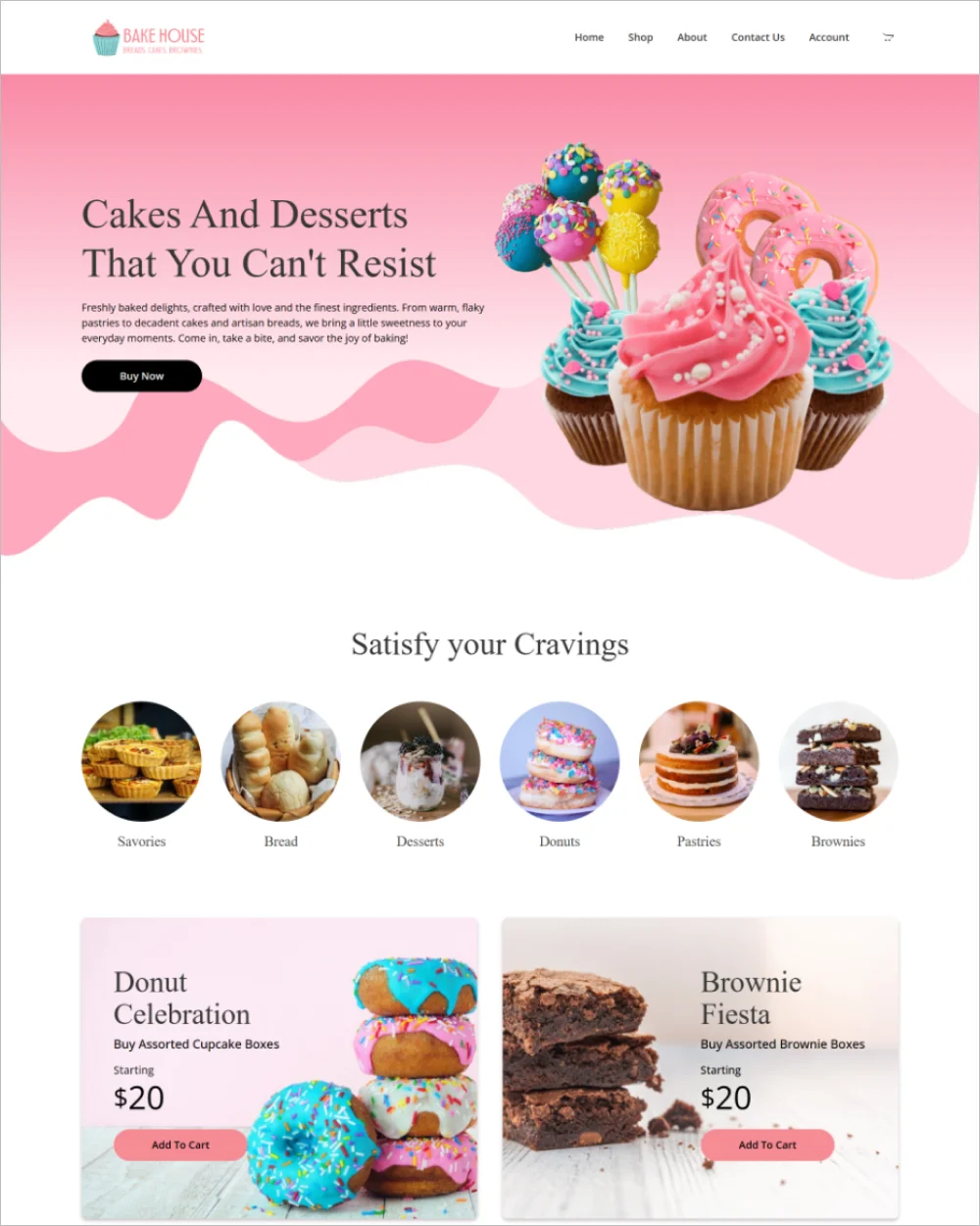 Bakery WordPress Template