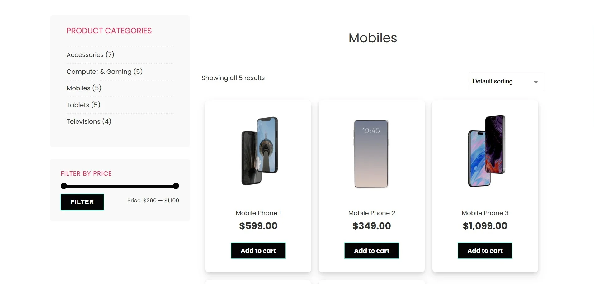 Techverse Mobiles page