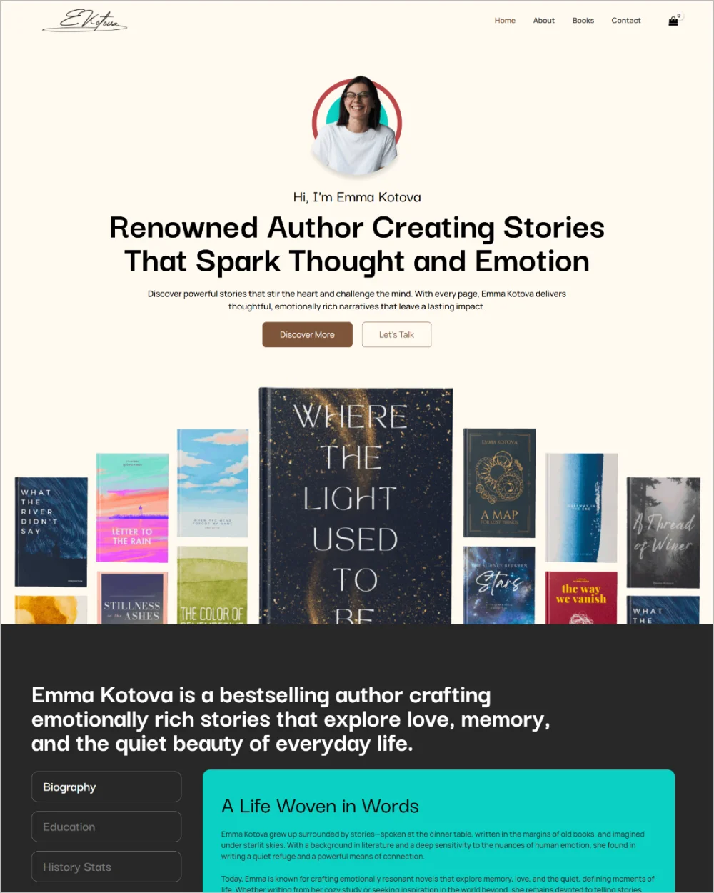 Book Author WordPress Template