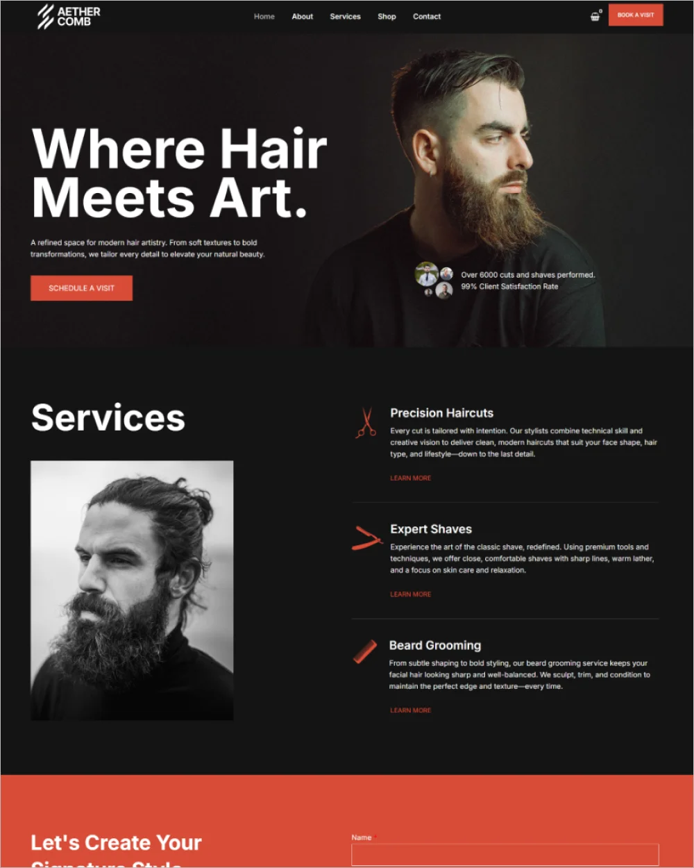 Hair Studio WordPress Template