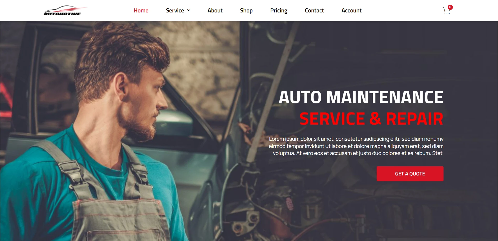 Automotive Starter Template