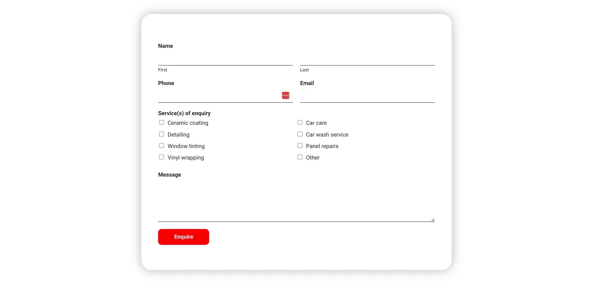 Car-Refresh Contact us page