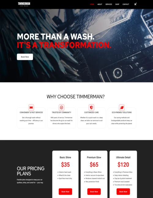 Car refresh WordPress template featured image