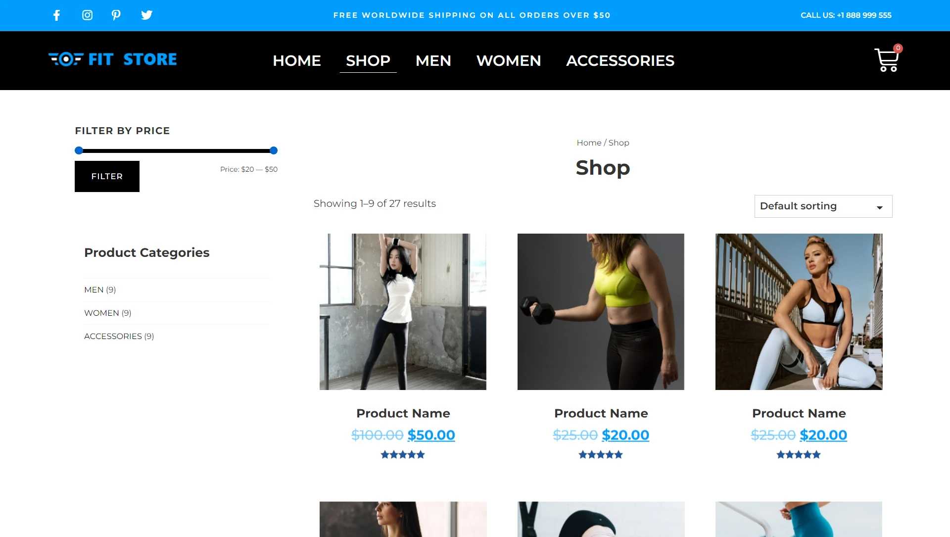 Fitness Store -Shop