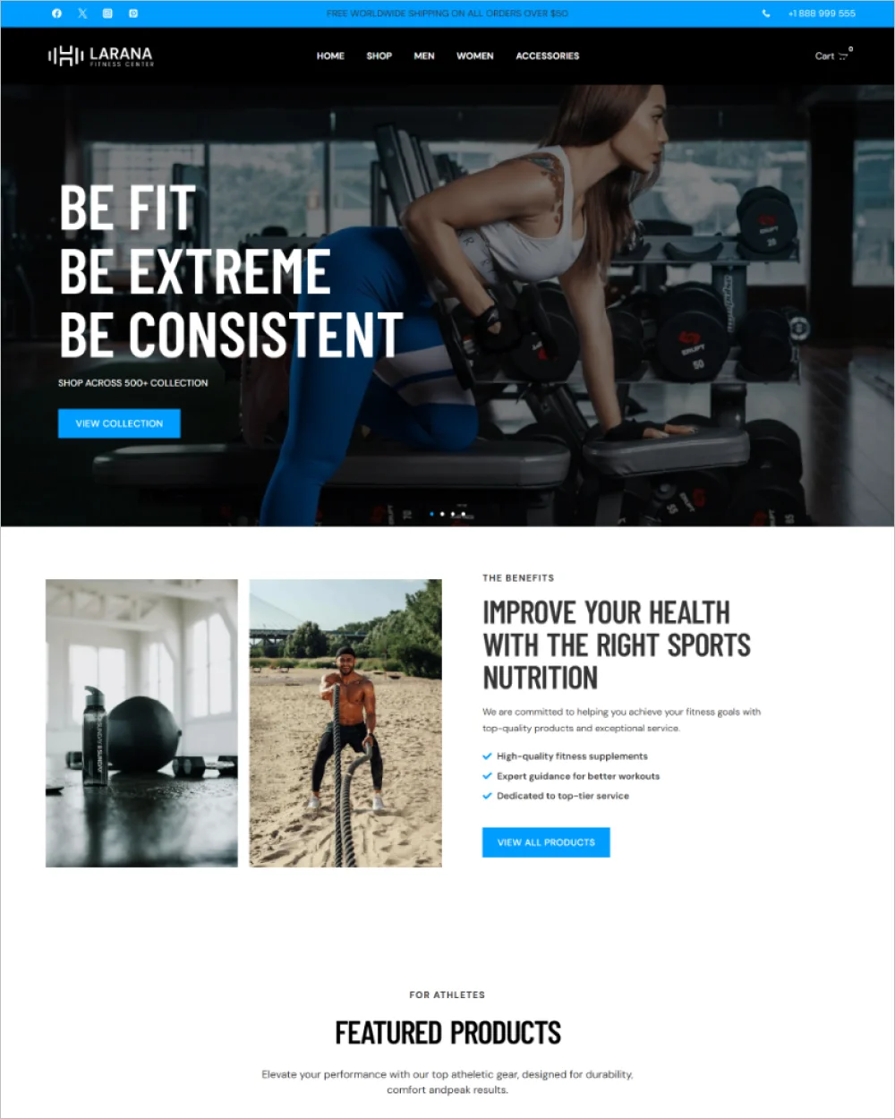 Fit Store WordPress Template