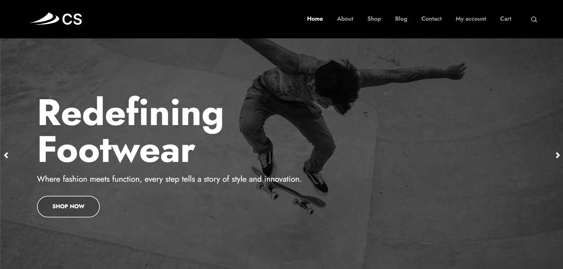 Chimpshoes WordPress website template