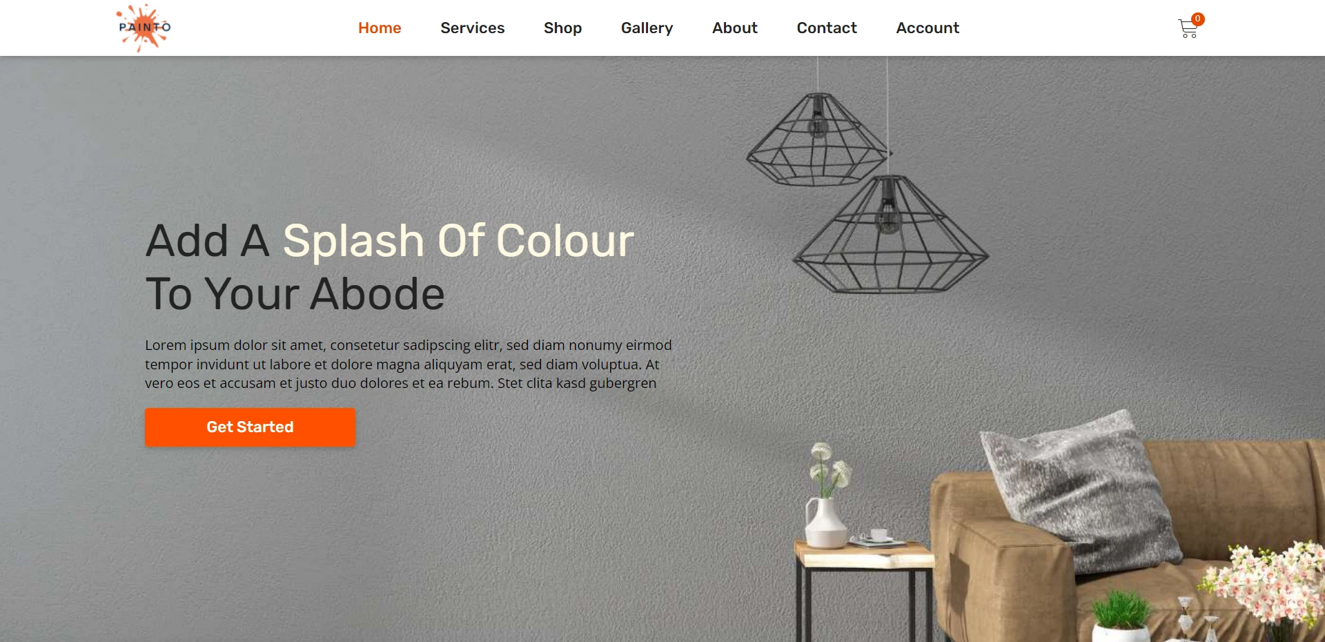 painting company website template