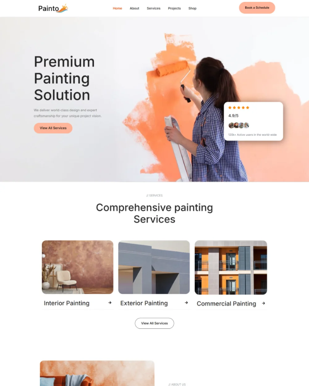 Painting Company WordPress Template