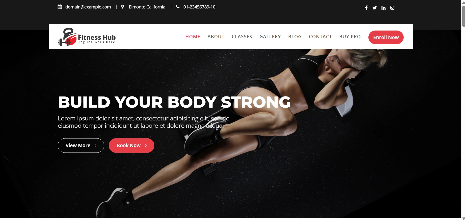 Fitness hub fitness WordPress theme