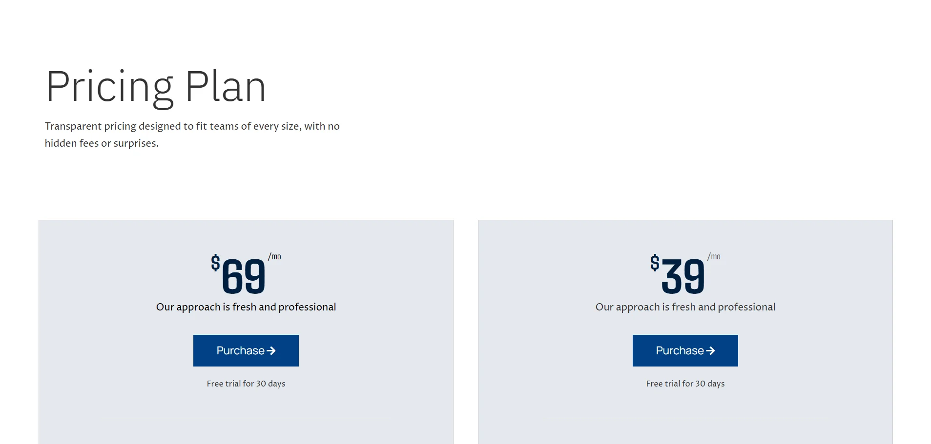 Pricing – HR Agency
