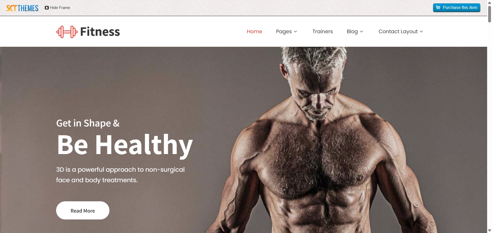 SKT fitness wordpress theme