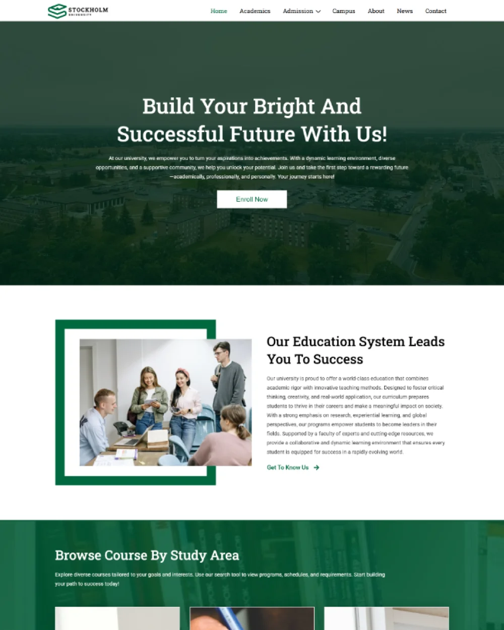 College/University WordPress Website Template