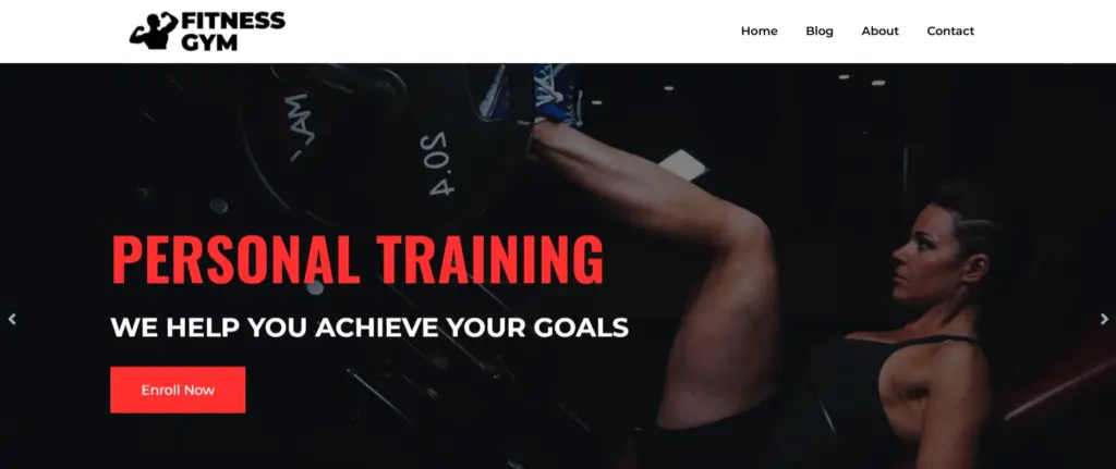 Fitness Gym fitness WordPress theme