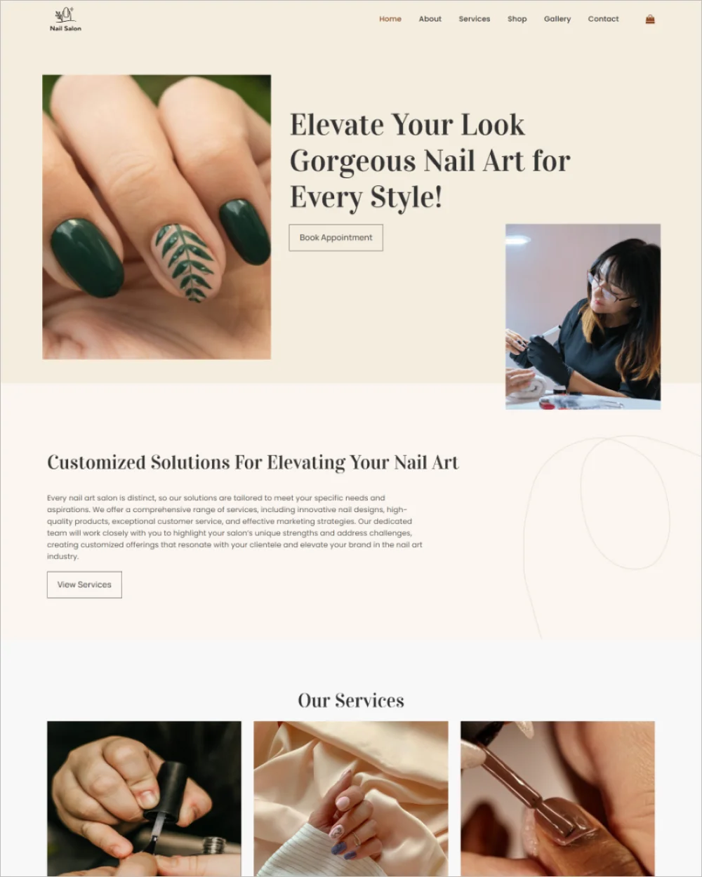 Nail Club WordPress Template
