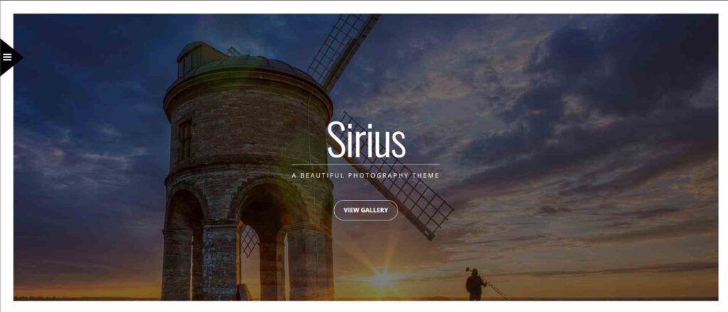 Sirius - WordPress Photography Theme