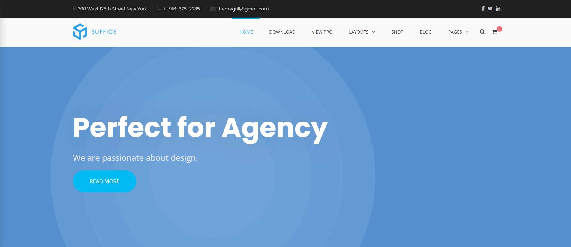 Suffice Portfolio WordPress Theme