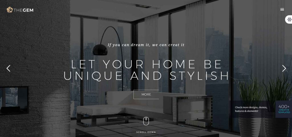 TheGem Interior design WordPress Theme