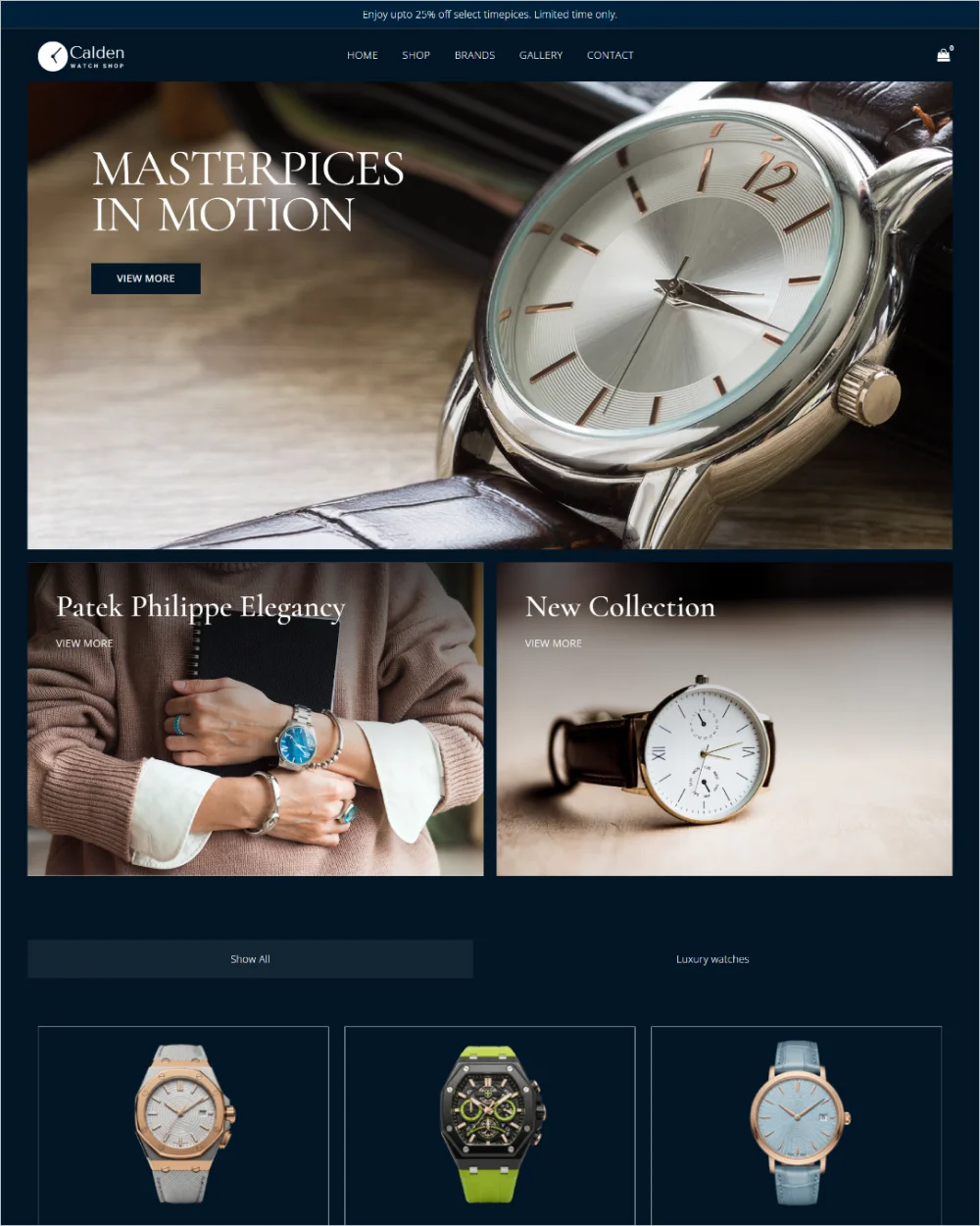 Watch Store WordPress Template