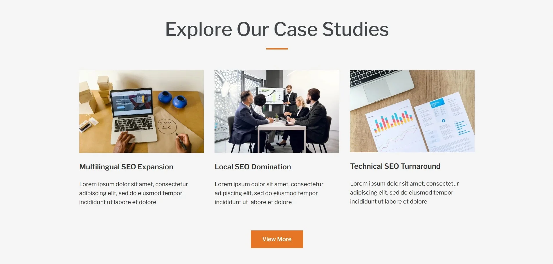 SEO-Expert Case Studies page