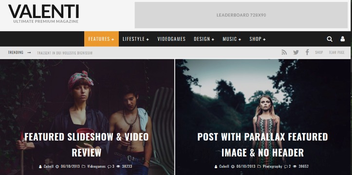 Valenti WordPress Magazine Theme