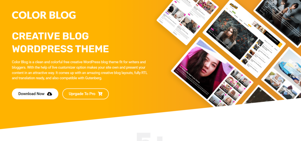 Color Blog WordPress Theme