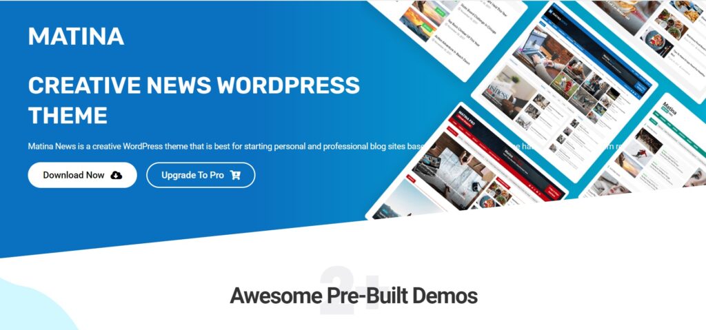 Matina News Multilingual WordPress Themes