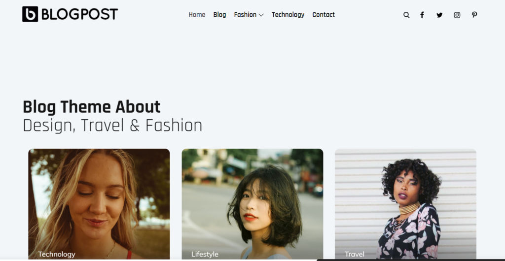 blogpost Wordpress theme