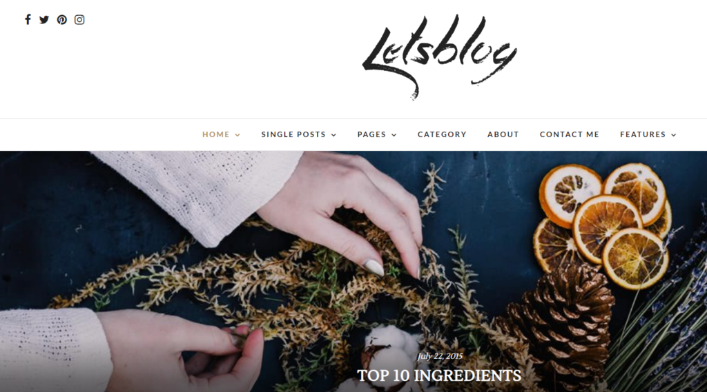 Lets Blog Theme
