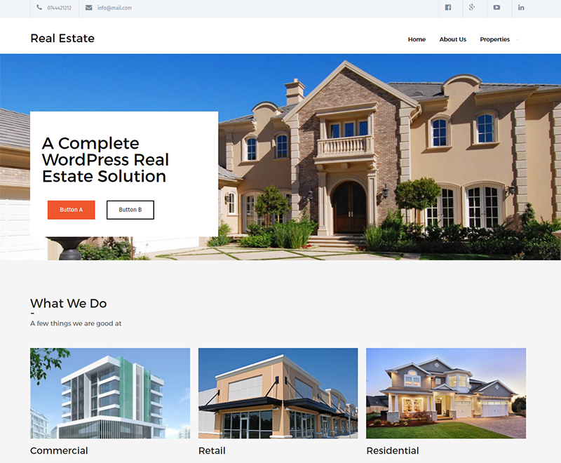 Real Estate WordPress Theme - best wordpress real estate themes