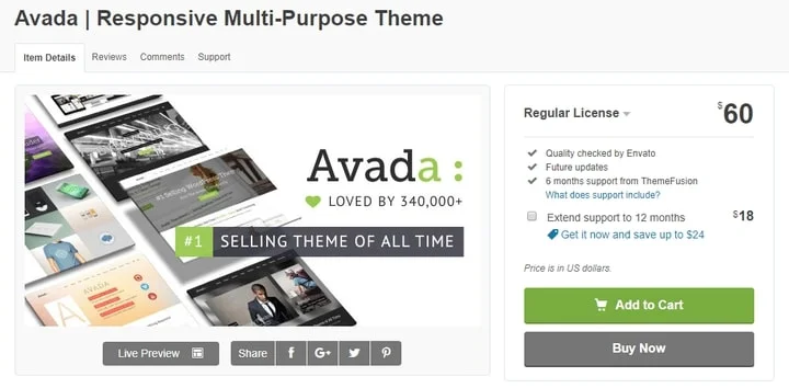 avada wordpress theme