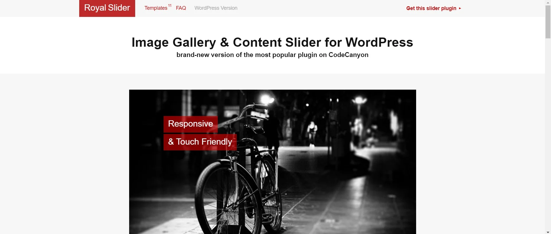 RoyalSlider - Touch Content Slider for WordPress