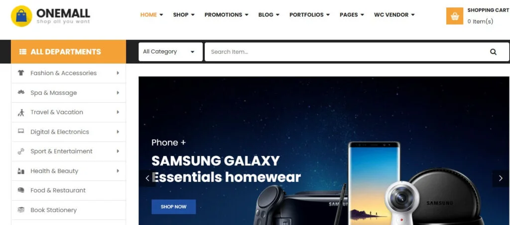  OneMall WordPress Theme