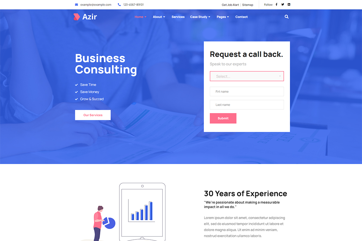 Azir WordPress Theme