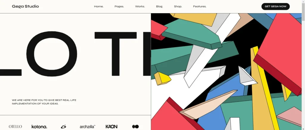 Gega studio wordpress theme