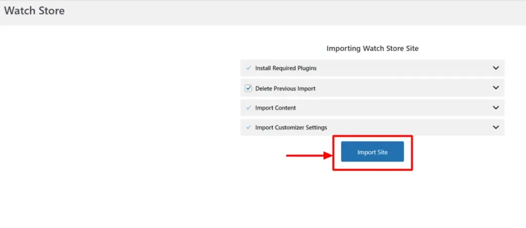 Import site