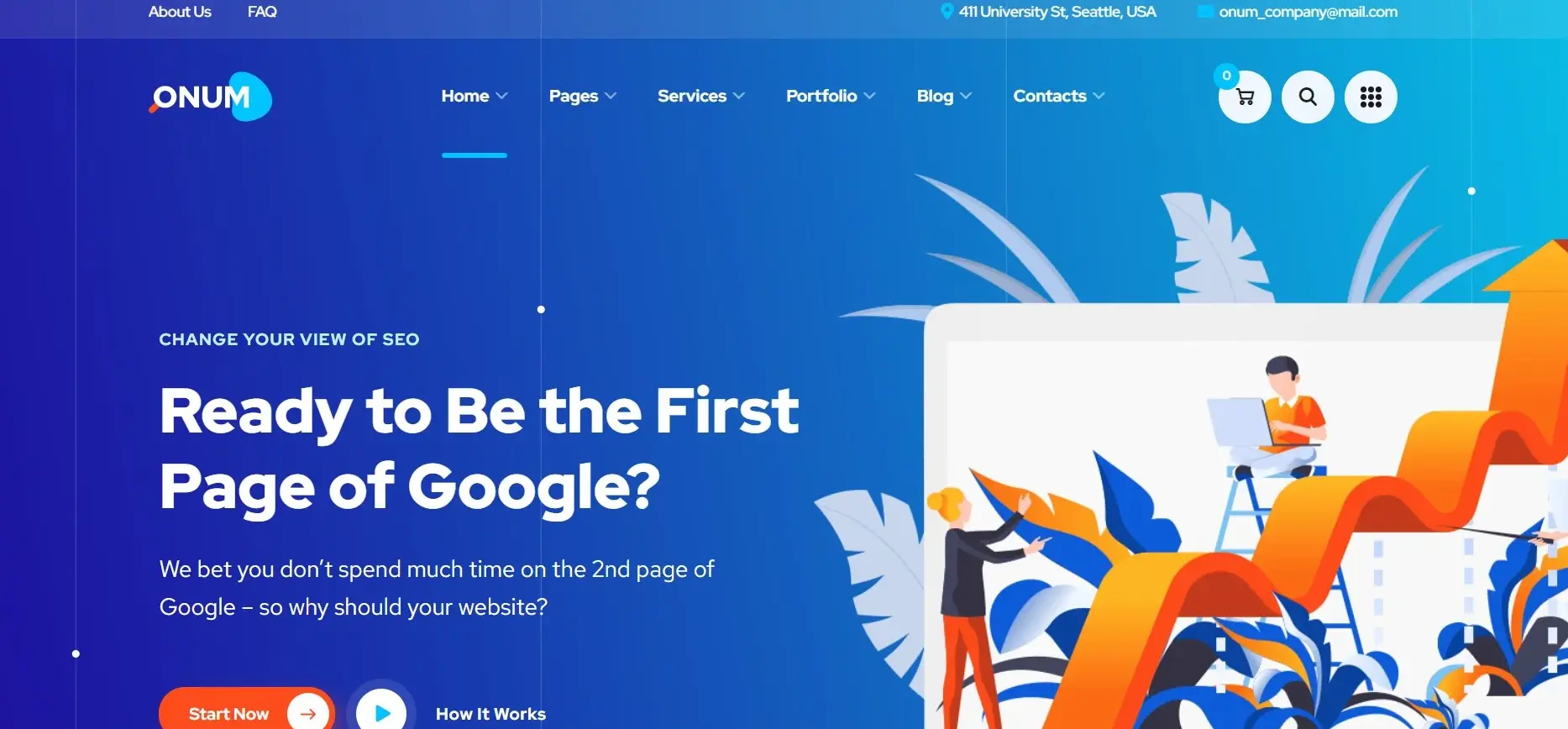 Onum SEO & Marketing WordPress Theme